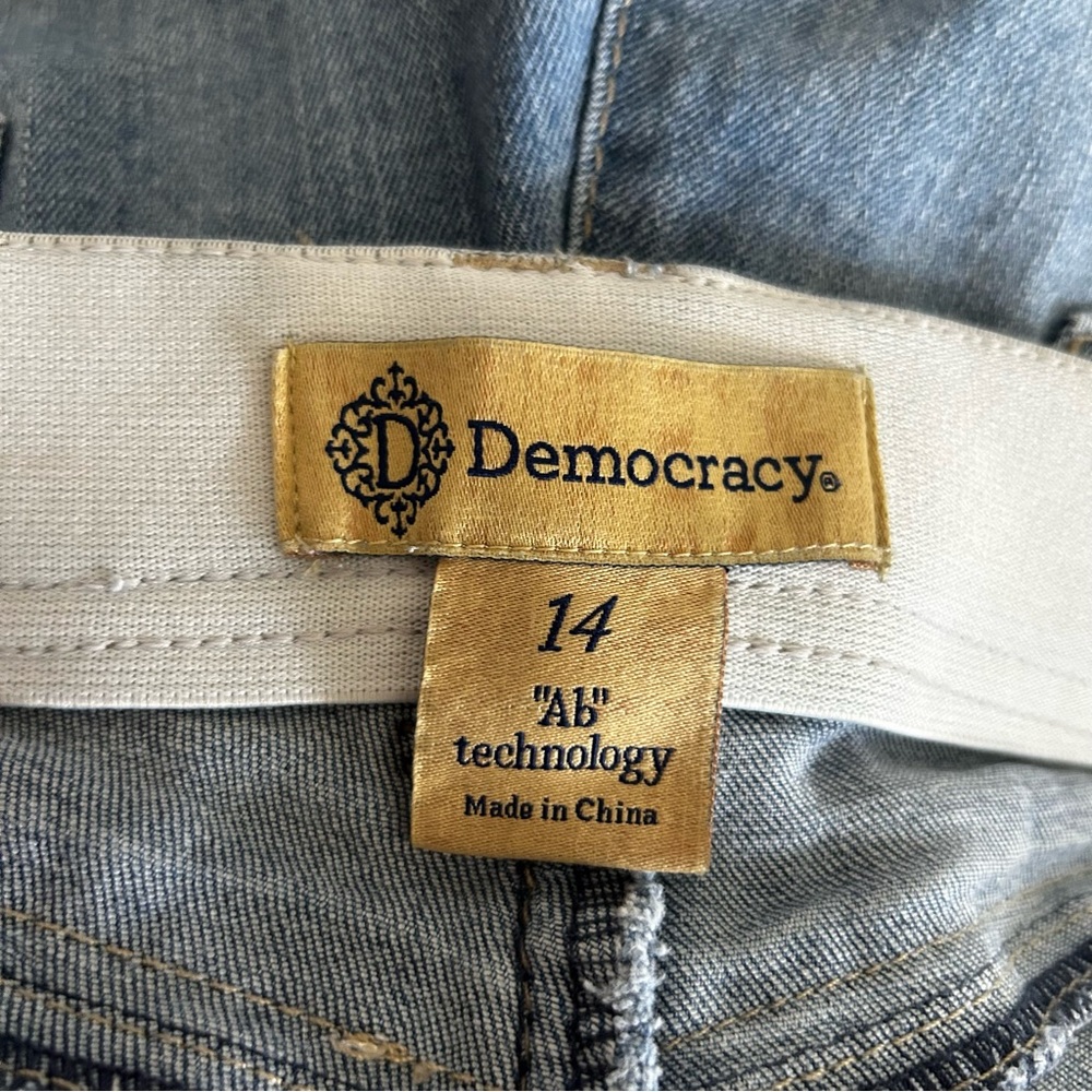 Democracy “Ab” Technology High Rise Waist Skinny Jeans Size 14 - Picture 5 of 6